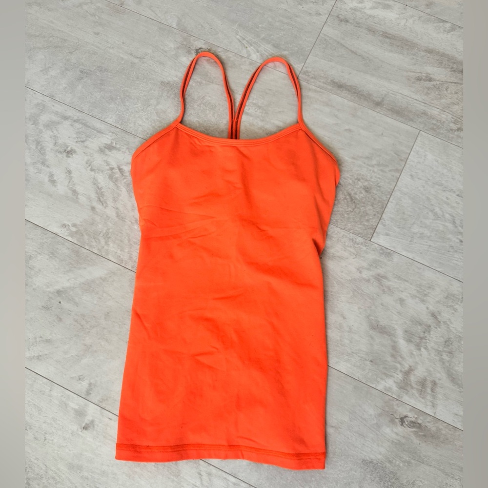 Lululemon Athletica Fiery Orange Tank Top